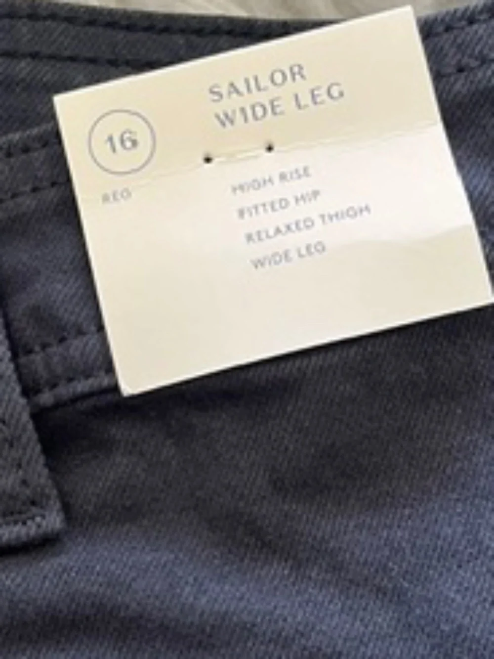 Universal Thread™ Women's High-Rise Wide Leg Jeans - Black Wash Size 16 NWT - Picture 7 of 9